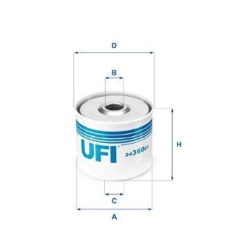 Паливний фільтр UFI 24.360.01