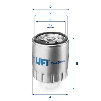 Фильтр топливный UFI 24.384.00