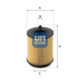 Фільтр масляний OPEL ASTRA II 2.2 00-, VECTRA B 2.2 00- UFI 25.024.00
