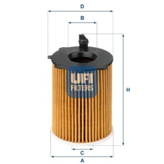 Фільтр масляний UFI 25.037.00