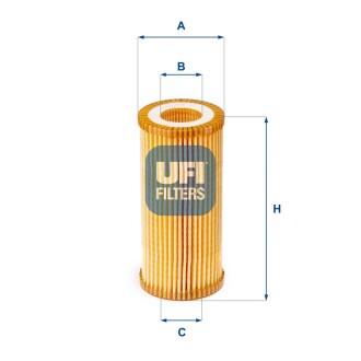 Фільтр масляний UFI 25.153.00