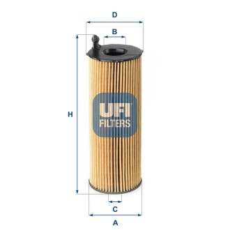 Фільтр масляний UFI 25.168.00