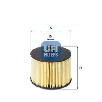 Фильтр топливный PSA 2.0 HDI 04-, FORD 2.0 TDCI 04- (выр-во) UFI 26.022.00