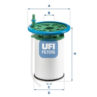 Фільтр паливний PSA 2.0 BlueHDI 15-(OE) UFI 26.053.00