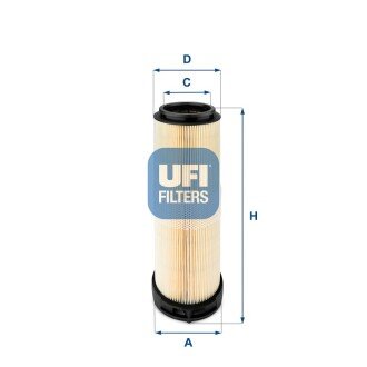 Повітряний фільтр UFI 27.596.00