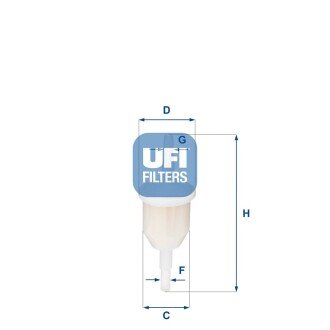 Паливний фільтр UFI 31.009.00