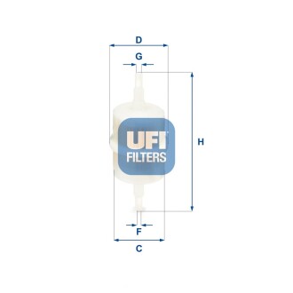 Фильтр топливный (выр-во) UFI 31.012.00