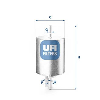 Фильтр топливный AUDI A4 1.8T 00-08 (OE) (выр-во) UFI 31.830.00