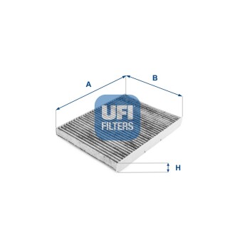 Фільтр салону вугільний UFI 54.109.00