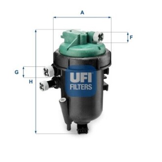 Корпус паливного фільтра UFI 55.178.00