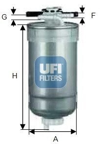 Паливний фільтр UFI 55.427.00