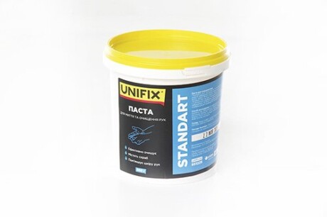 Паста для очищення рук Standart 0,5кг (відерце) UNIFIX 951225