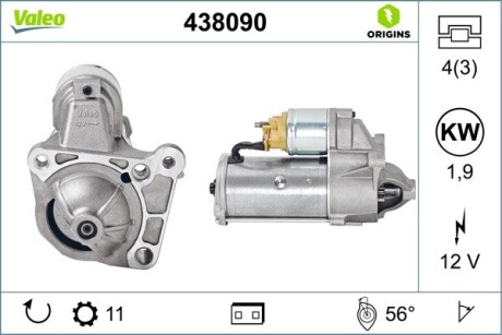 Стартер Valeo 438090 (фото 1)