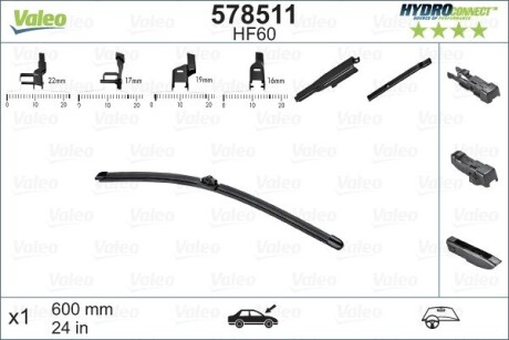 Щітка склоочисника Valeo 578511