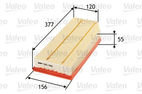 Фільтр повітряний Valeo 585066