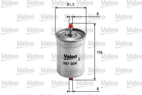 Фільтр паливний Valeo 587006