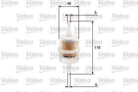 Фильтр топливный Valeo 587011