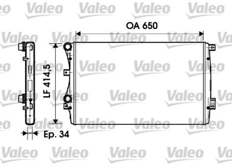 Радіатор Valeo 732872