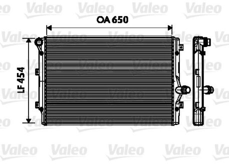 Радиатор охлаждения двигателя Valeo 734333