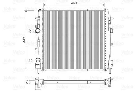 Радіатор системи охолодження Valeo 734922