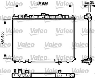 Радиатор охлаждения Valeo 735081