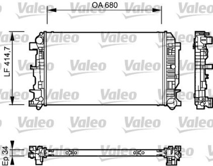 Радиатор Valeo 735084