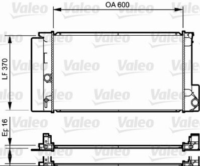 Радіатор охолоджування Valeo 735250