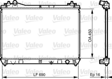 Радиатор охлаждения Valeo 735433