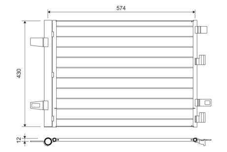 Радіатор кондиціонера Valeo 812883
