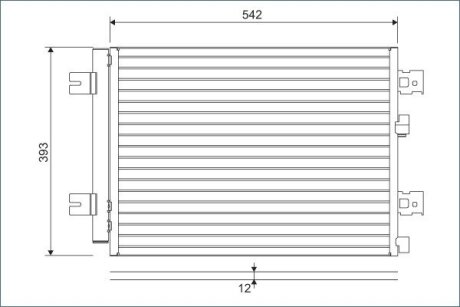 Радіатор кондиціонера Valeo 814077