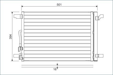 Конденсер кондиціонера Valeo 814301