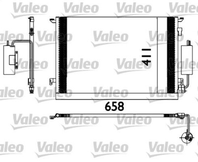 Радиатор кондиционера FIAT; OPEL (выр-во) Valeo 817648