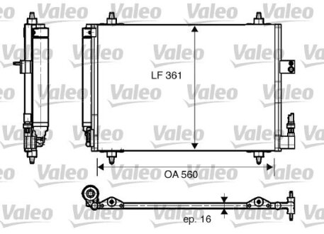 Конденсатор кондиционера Valeo 817824