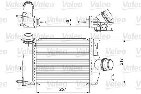 Радиатор наддува Valeo 818622