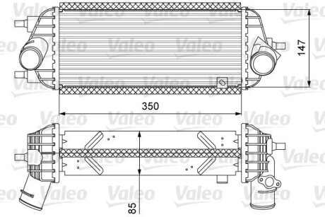 Радіатор наддуву Valeo 818626