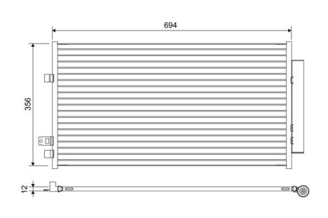 Радиатор кондиционера Valeo 822638