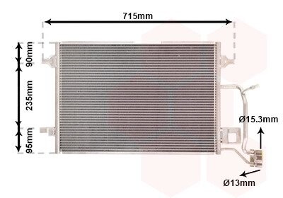 Радіатор кондиціонера A4/PASSAT 19TDI/25TDI 97- Van Wezel 03005173