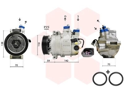 Компресор кондиціонера AUDI Van Wezel 0300K029