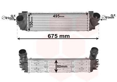 Интеркуллер BMW X3(F25) 11- Van Wezel 06004463