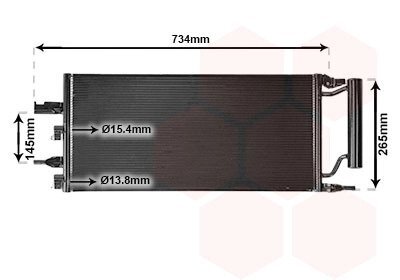 Конденсор кондиционера BMW 1/2/X1 13+ Van Wezel 06005607 (фото 1)