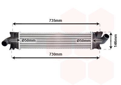 Інтеркулер FOCUS2/FOC C-MAX TDCi 03- Van Wezel 18004366