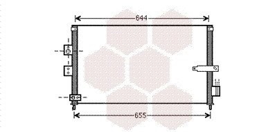 Радиатор кондиционера HONDA CIVIC VIII (FA, FD) (05-) (выр-во) Van Wezel 25005223