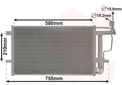 Радіатор кондиціонера Van Wezel 27005242