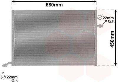 Радіатор охолодження MERCEDES C W205 4/14>18 Van Wezel 30002712