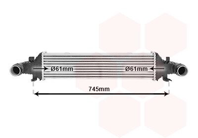 Интеркулер MERCEDES SERIE 204/ CLAS/ GLK (выр-во) Van Wezel 30004593