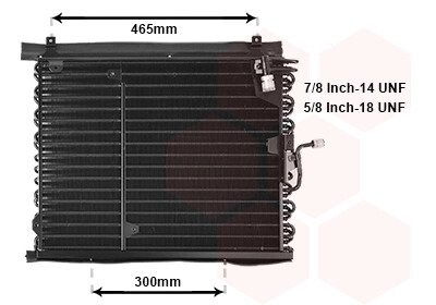 Конденсор кондиционера MB E-CLASS W124 92-97 Van Wezel 30005160