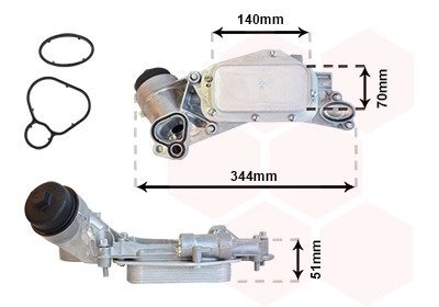 Радіатор масляний Opel Van Wezel 37013684