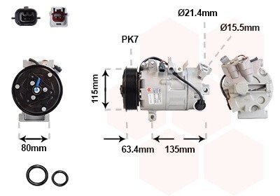 Компрессор кондиционера Van Wezel 4300K630