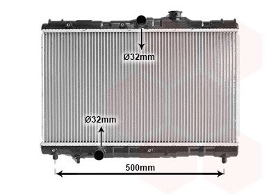 Радиатор охлаждения (выр-во) Van Wezel 53002115