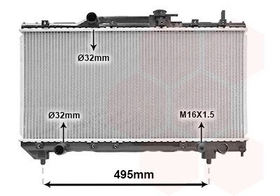 Радиатор CARINA E 1.6/1.8 MT 92-98 Van Wezel 53002141